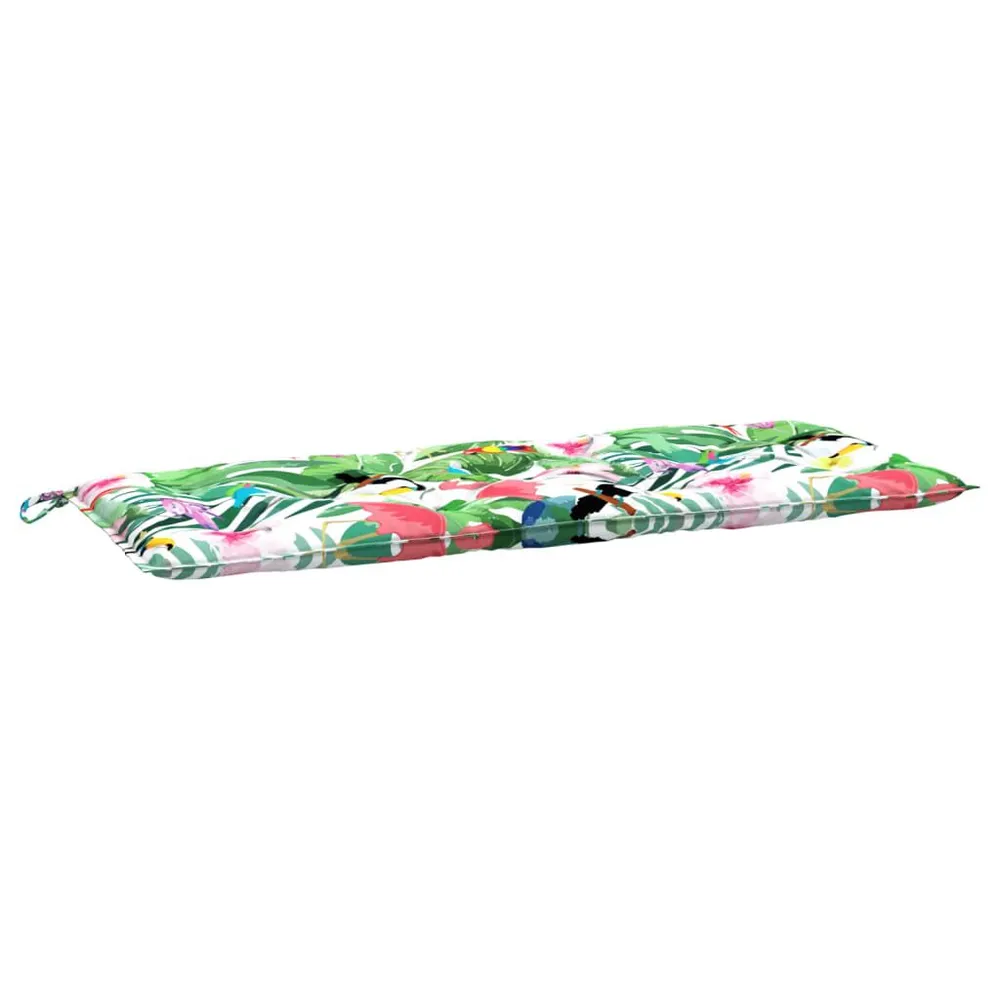 Almofadão para banco de jardim 120x50x7 cm tecido multicor vidaXL