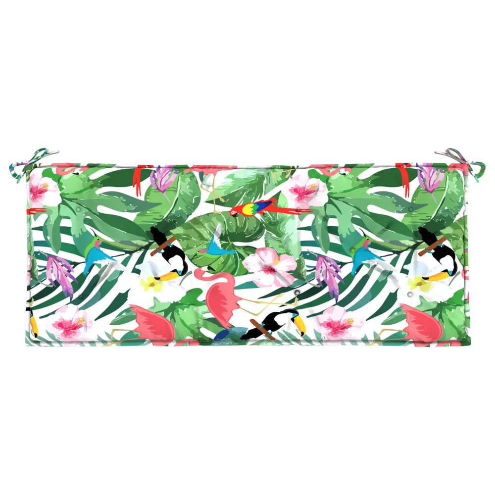Almofadão para banco de jardim 120x50x7 cm tecido multicor vidaXL