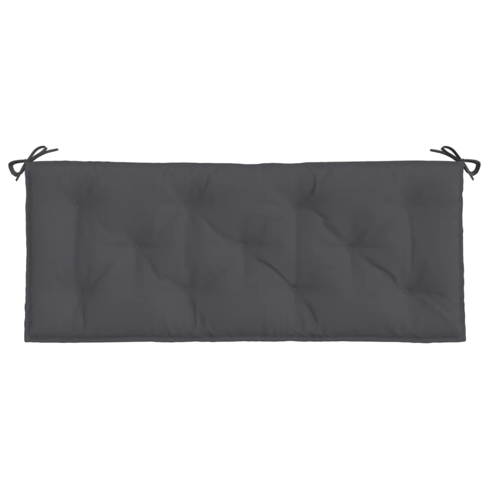 Almofadão para banco de jardim 120x50x7cm tecido oxford antracite vidaXL
