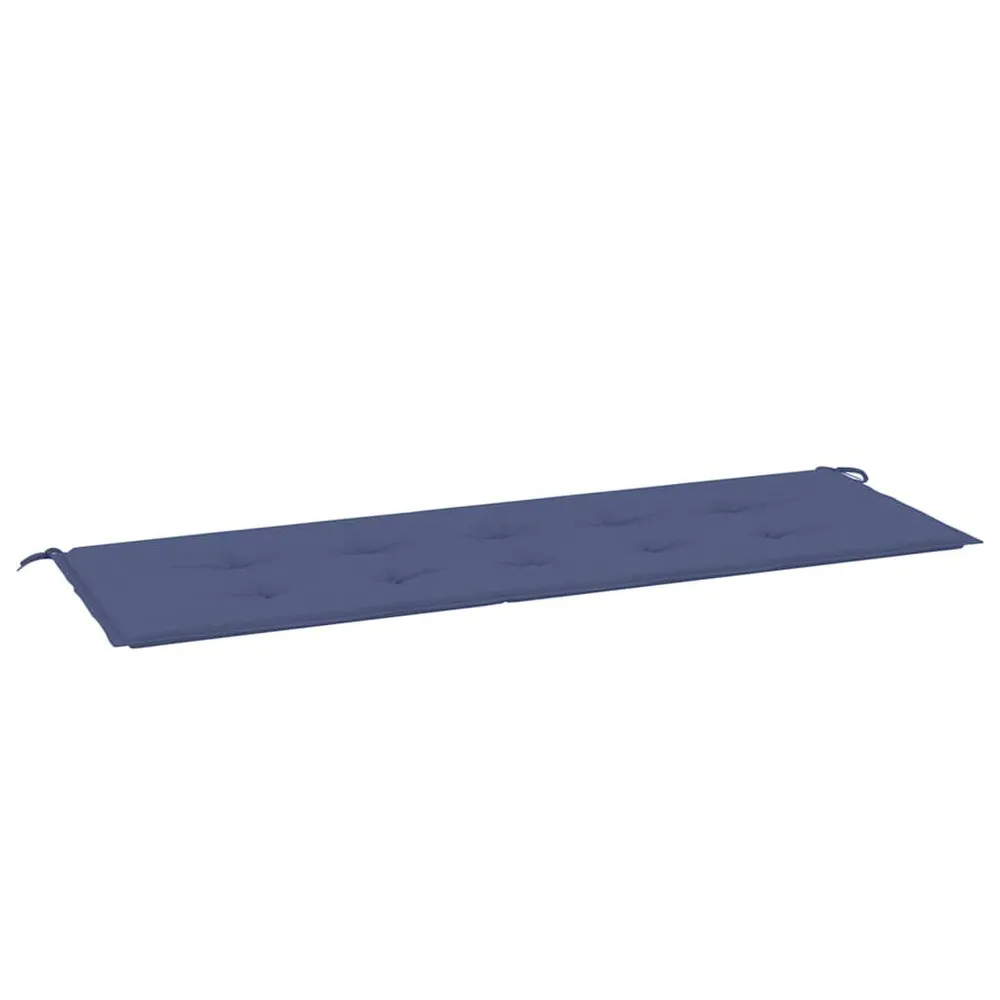 Almofadão para banco jardim 150x50x3cm tecido oxford azul-marinho vidaXL
