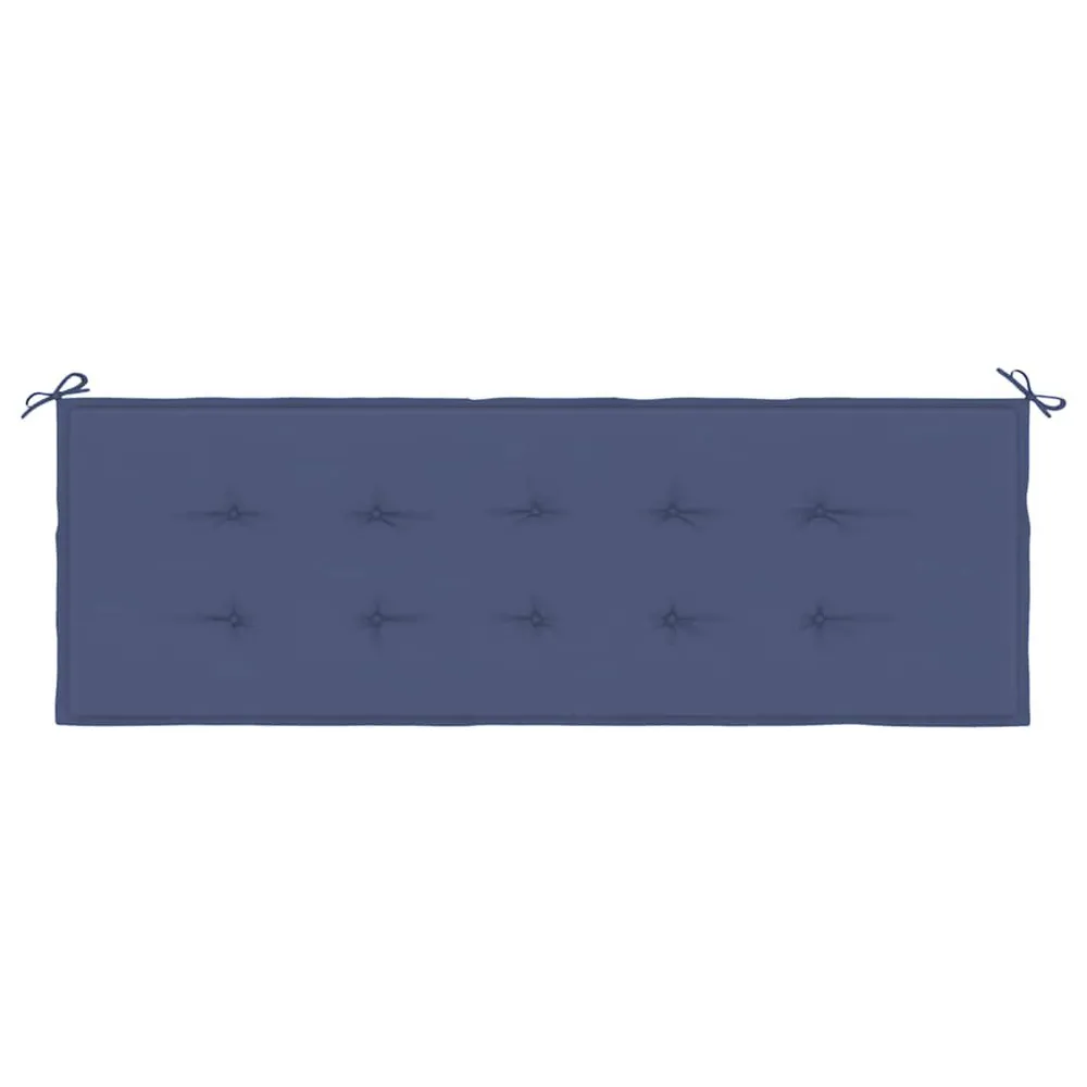Almofadão para banco jardim 150x50x3cm tecido oxford azul-marinho vidaXL
