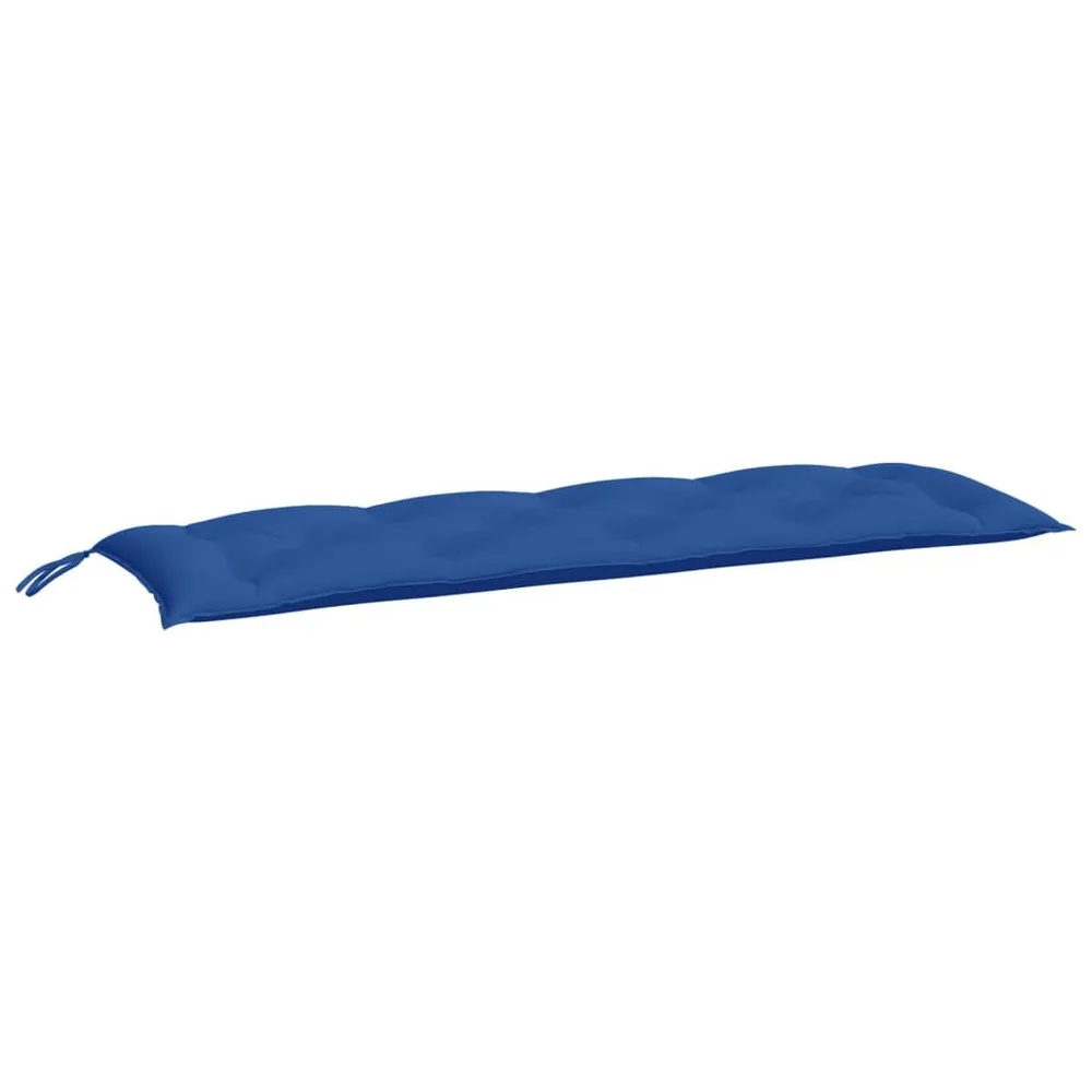 Almofadão para banco de jardim 150x50x7 cm tecido oxford azul vidaXL