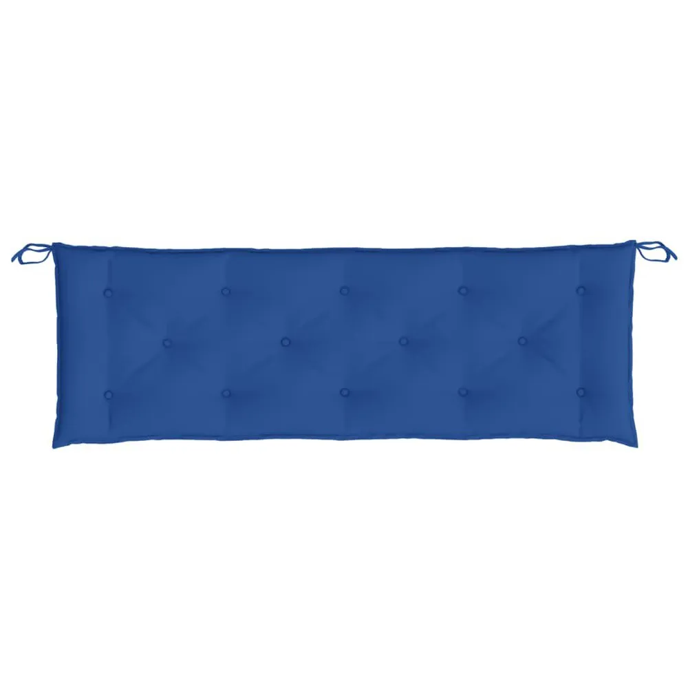 Almofadão para banco de jardim 150x50x7 cm tecido oxford azul vidaXL