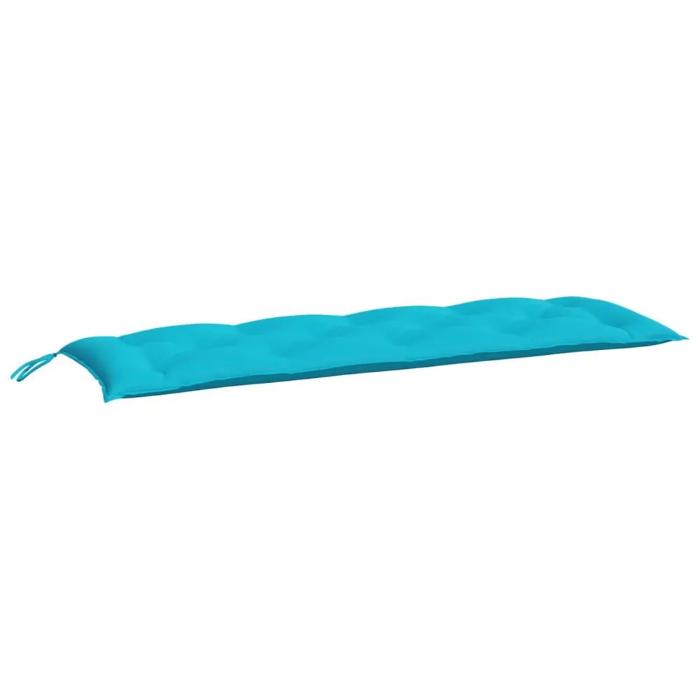 Almofadão para banco de jardim 150x50x7 cm tecido oxford turquesa vidaXL