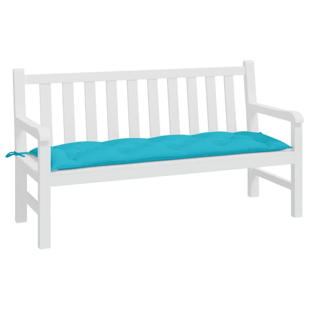 Almofadão para banco de jardim 150x50x7 cm tecido oxford turquesa vidaXL