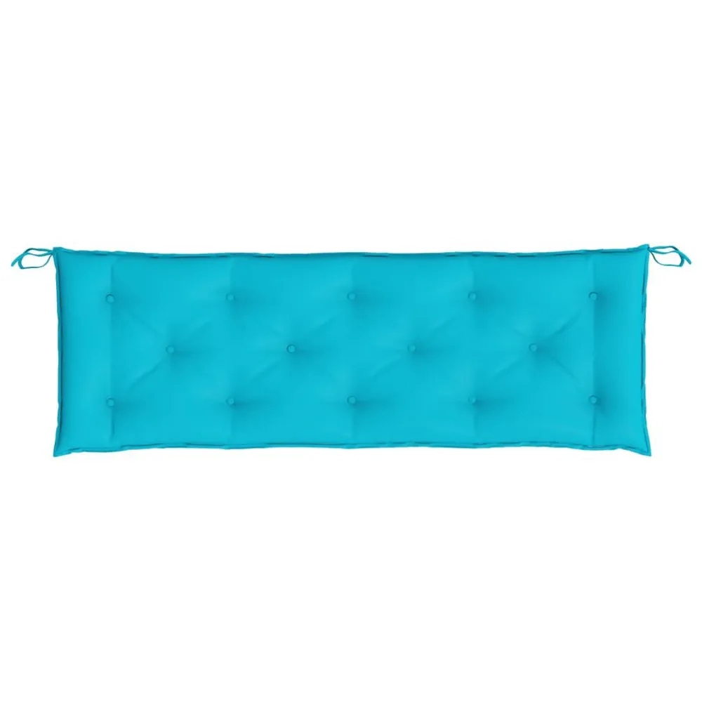 Almofadão para banco de jardim 150x50x7 cm tecido oxford turquesa vidaXL