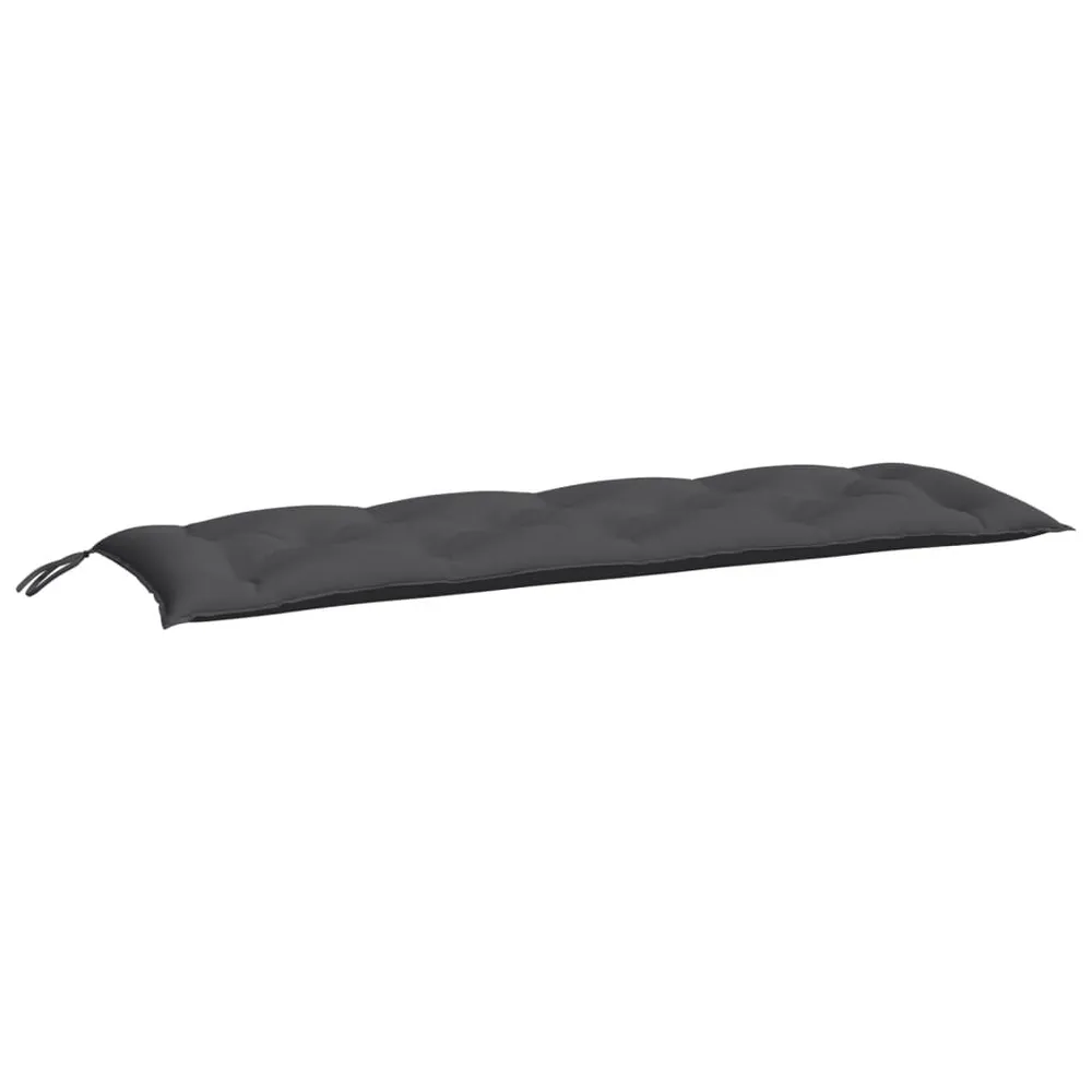 Almofadão para banco de jardim 150x50x7cm tecido oxford antracite vidaXL