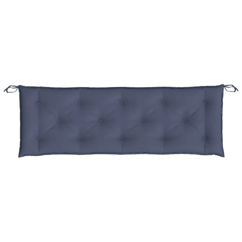 Almofadão para banco jardim 150x50x7cm tecido oxford azul-marinho vidaXL