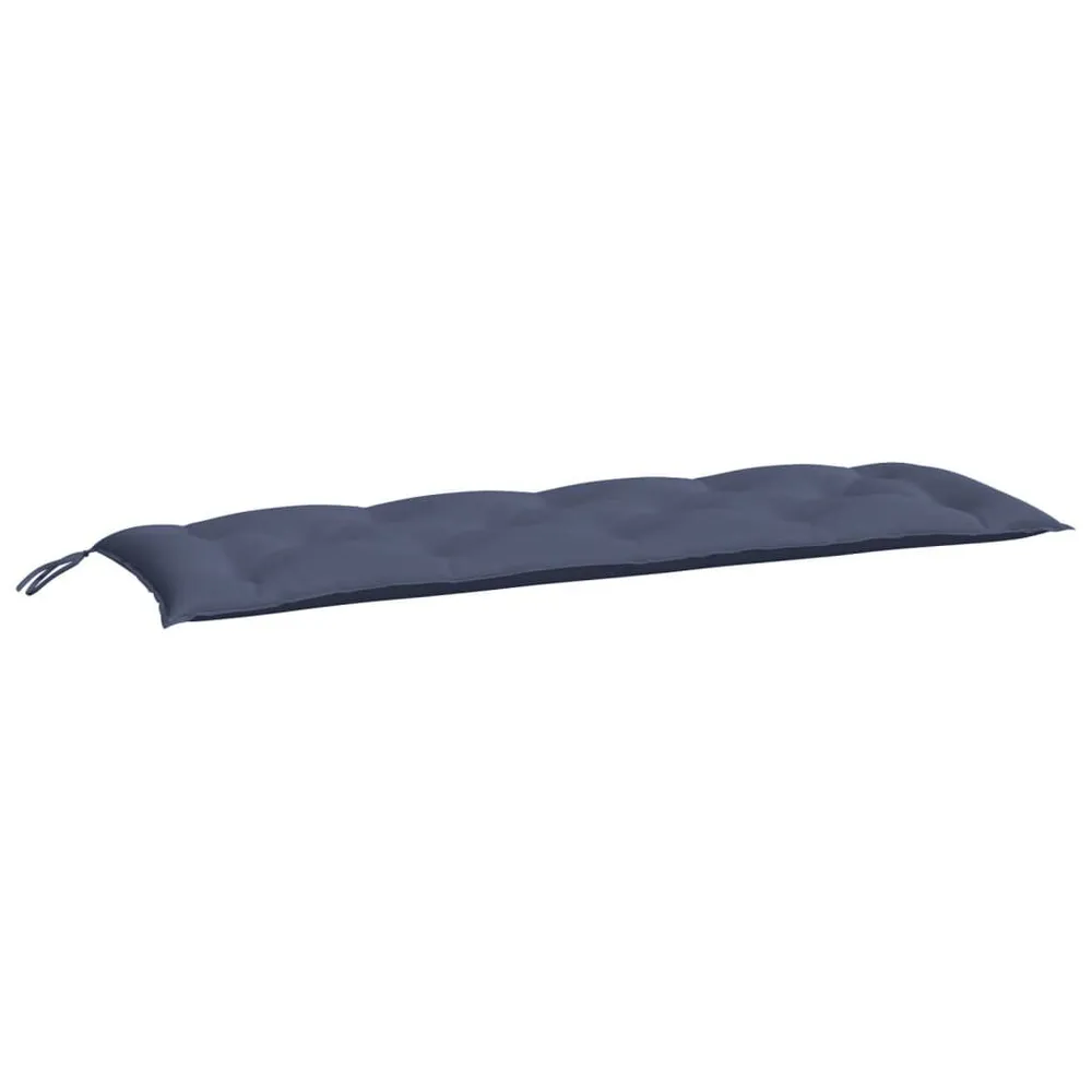 Almofadão para banco jardim 150x50x7cm tecido oxford azul-marinho vidaXL