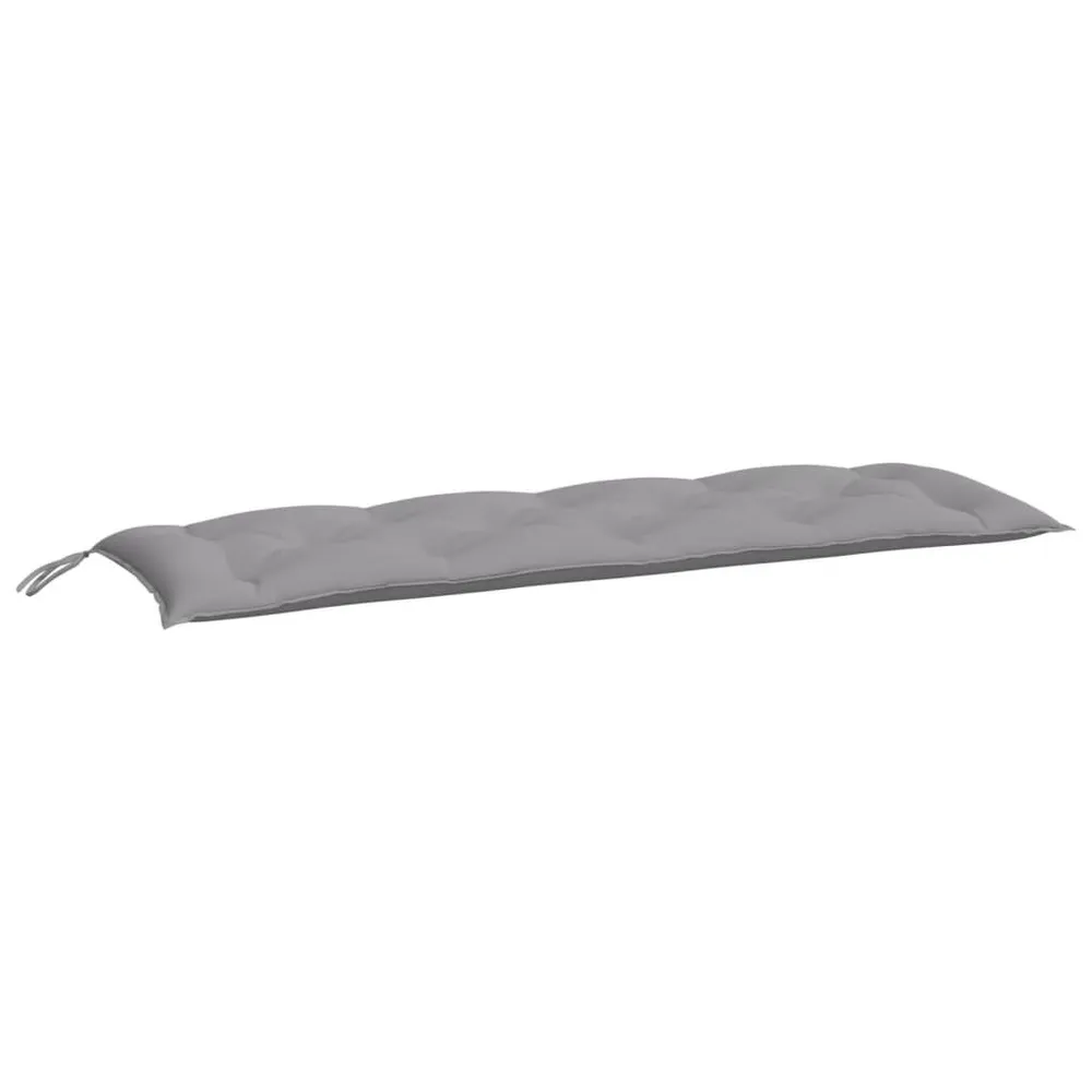 Almofadão para banco de jardim 150x50x7cm tecido oxford cinzento vidaXL
