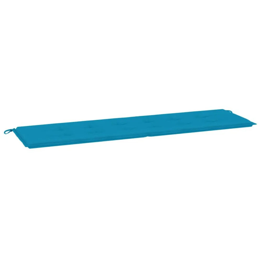 Almofadão para banco de jardim 180x50x3 cm tecido oxford azul vidaXL
