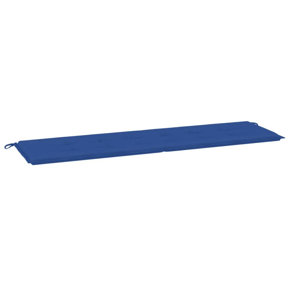 Almofadão para banco de jardim 180x50x3cm tecido oxford azul real vidaXL