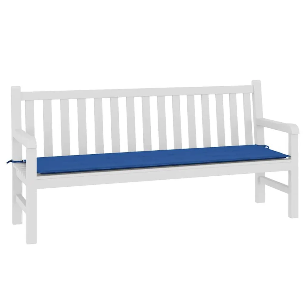 Almofadão para banco de jardim 180x50x3cm tecido oxford azul real vidaXL