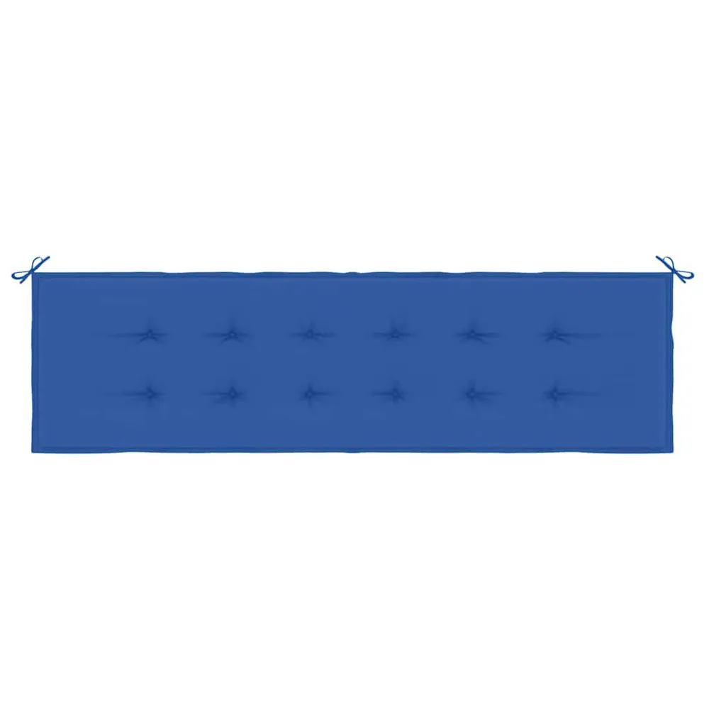 Almofadão para banco de jardim 180x50x3cm tecido oxford azul real vidaXL