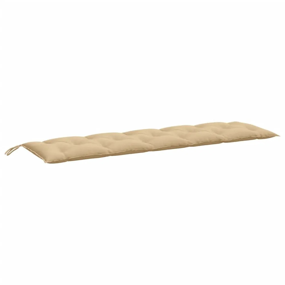 Almofadão para banco de jardim 180x50x7 cm mesclado tecido bege vidaXL