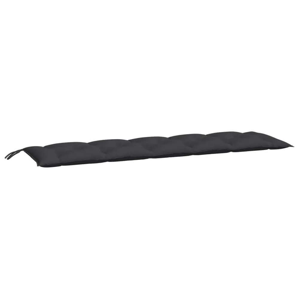 Almofadão para banco de jardim 180x50x7 cm tecido oxford preto vidaXL