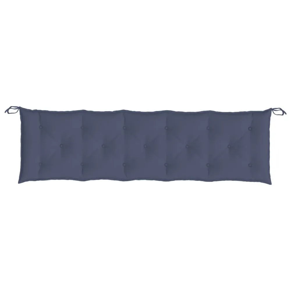 Almofadão para banco jardim 180x50x7cm tecido oxford azul-marinho vidaXL