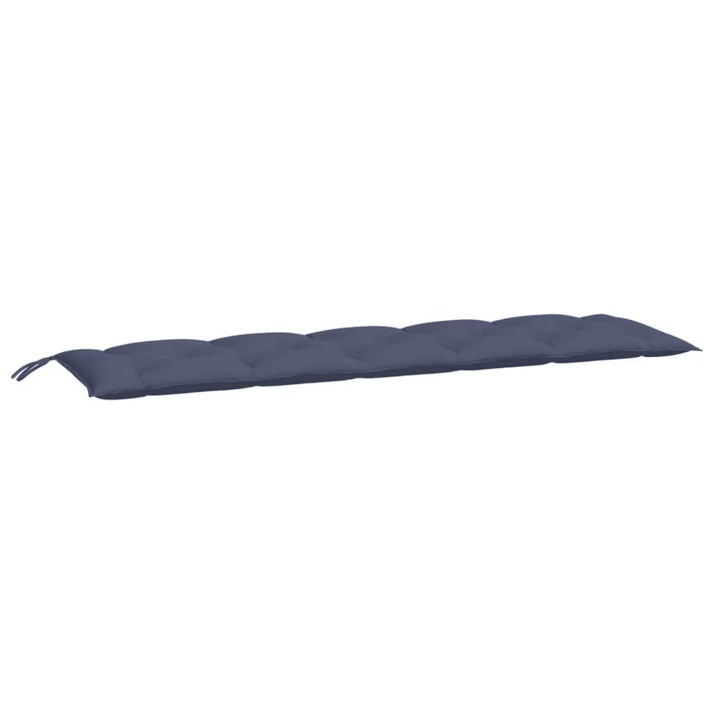 Almofadão para banco jardim 180x50x7cm tecido oxford azul-marinho vidaXL