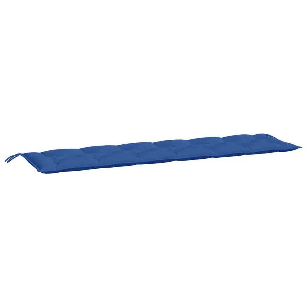 Almofadão para banco jardim 200x50x7 cm tecido oxford azul royal vidaXL
