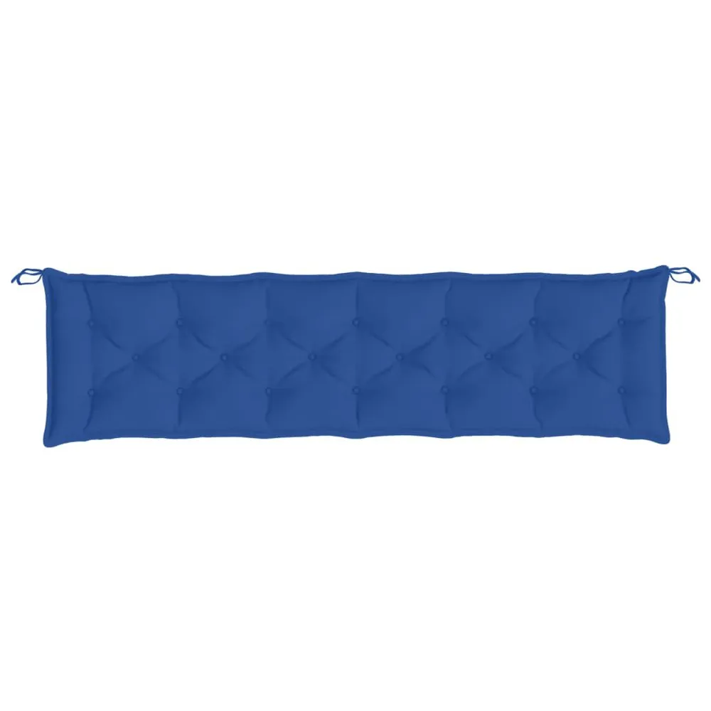 Almofadão para banco jardim 200x50x7 cm tecido oxford azul royal vidaXL