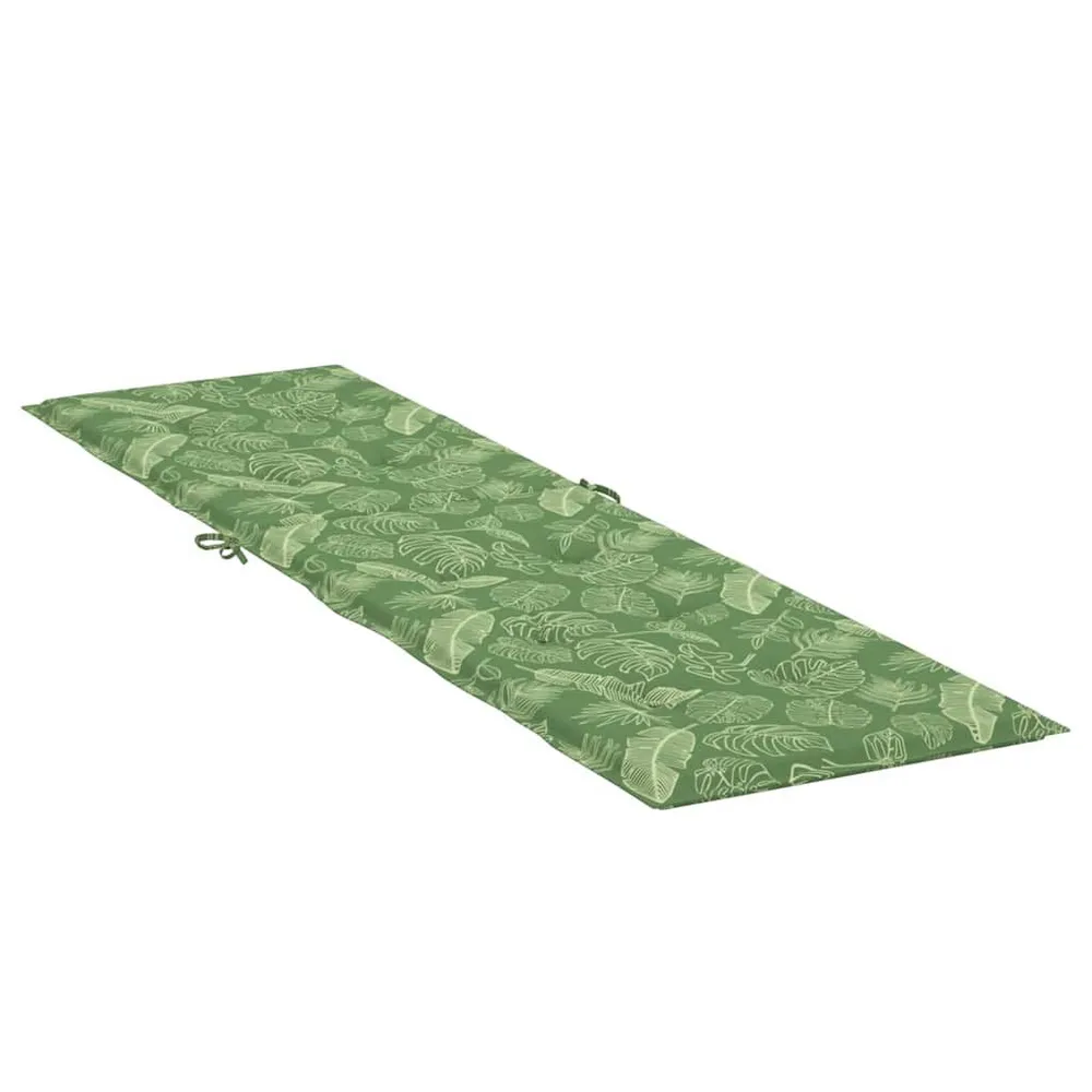 Almofadão para cadeira de terraço tecido oxford padrão folhas vidaXL