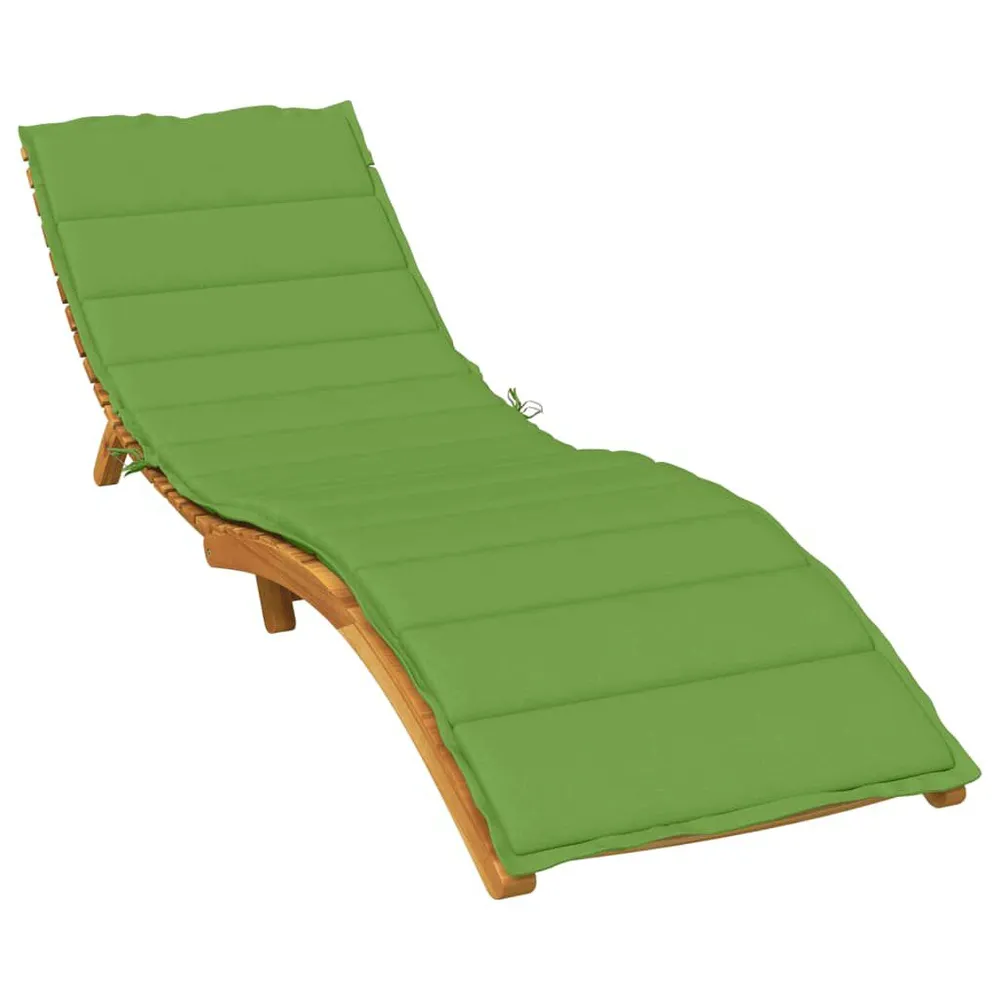 Almofadão para espreguiçadeira 200x50x4cm mesclado tecido verde vidaXL