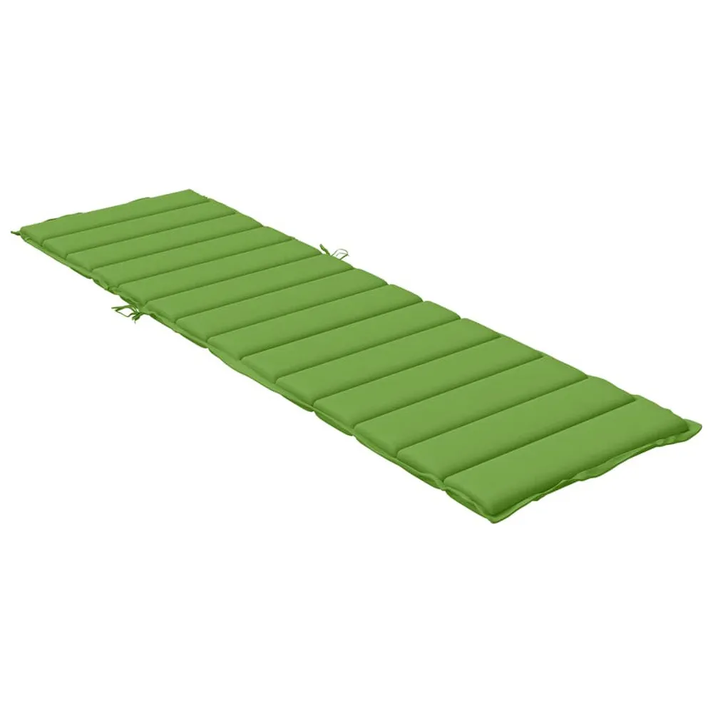Almofadão para espreguiçadeira 200x50x4cm mesclado tecido verde vidaXL