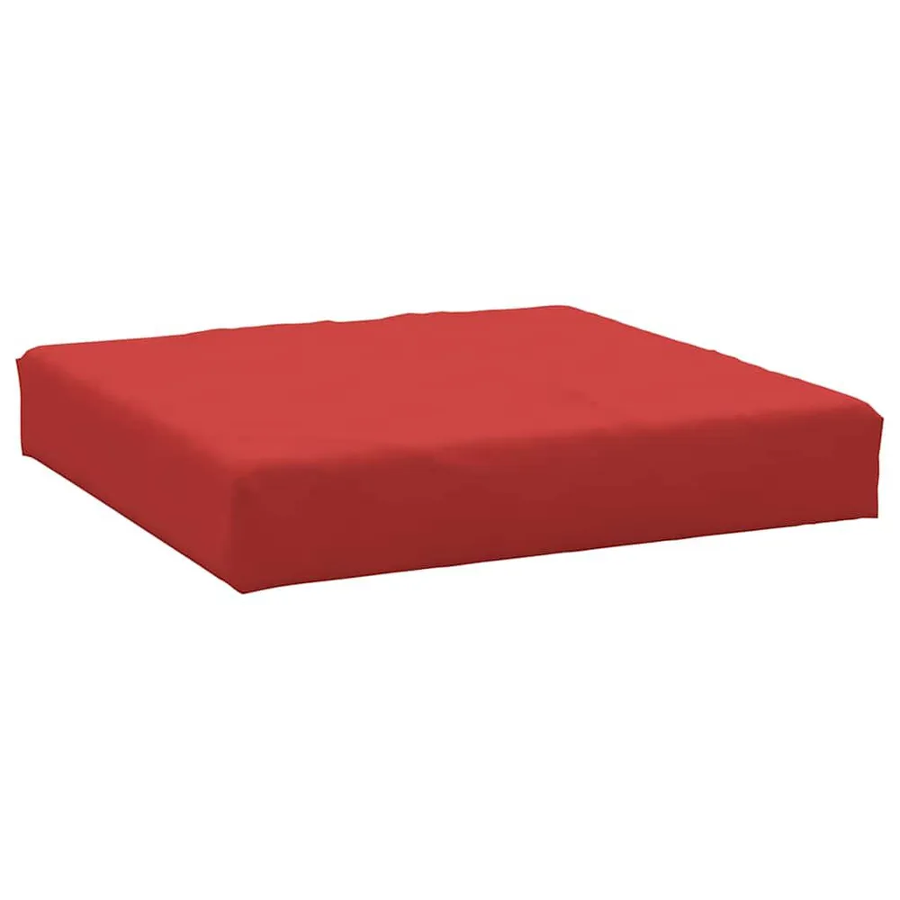 Almofadão para móveis de paletes 60x60x8cm tecido oxford vermelho vidaXL
