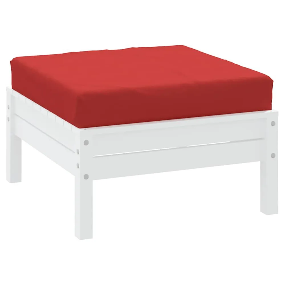 Almofadão para móveis de paletes 60x60x8cm tecido oxford vermelho vidaXL