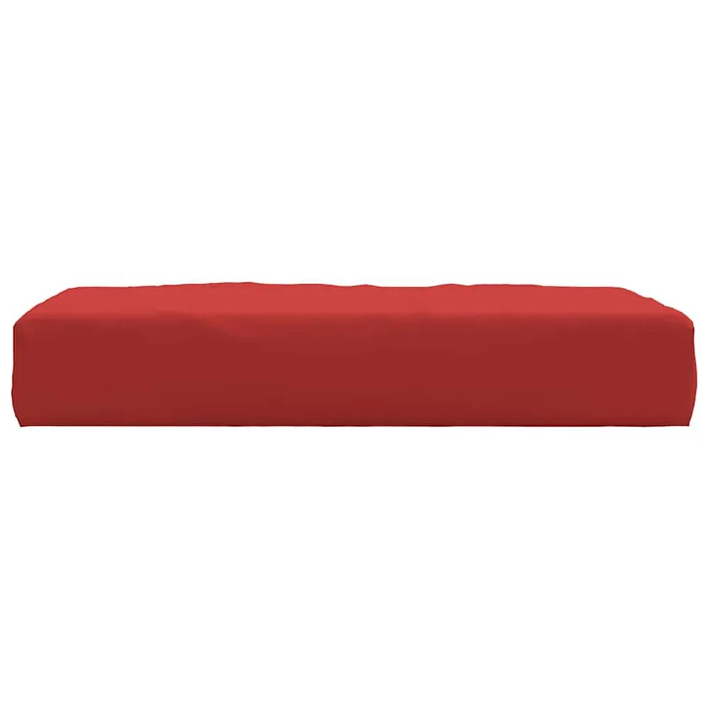 Almofadão para móveis de paletes 60x60x8cm tecido oxford vermelho vidaXL