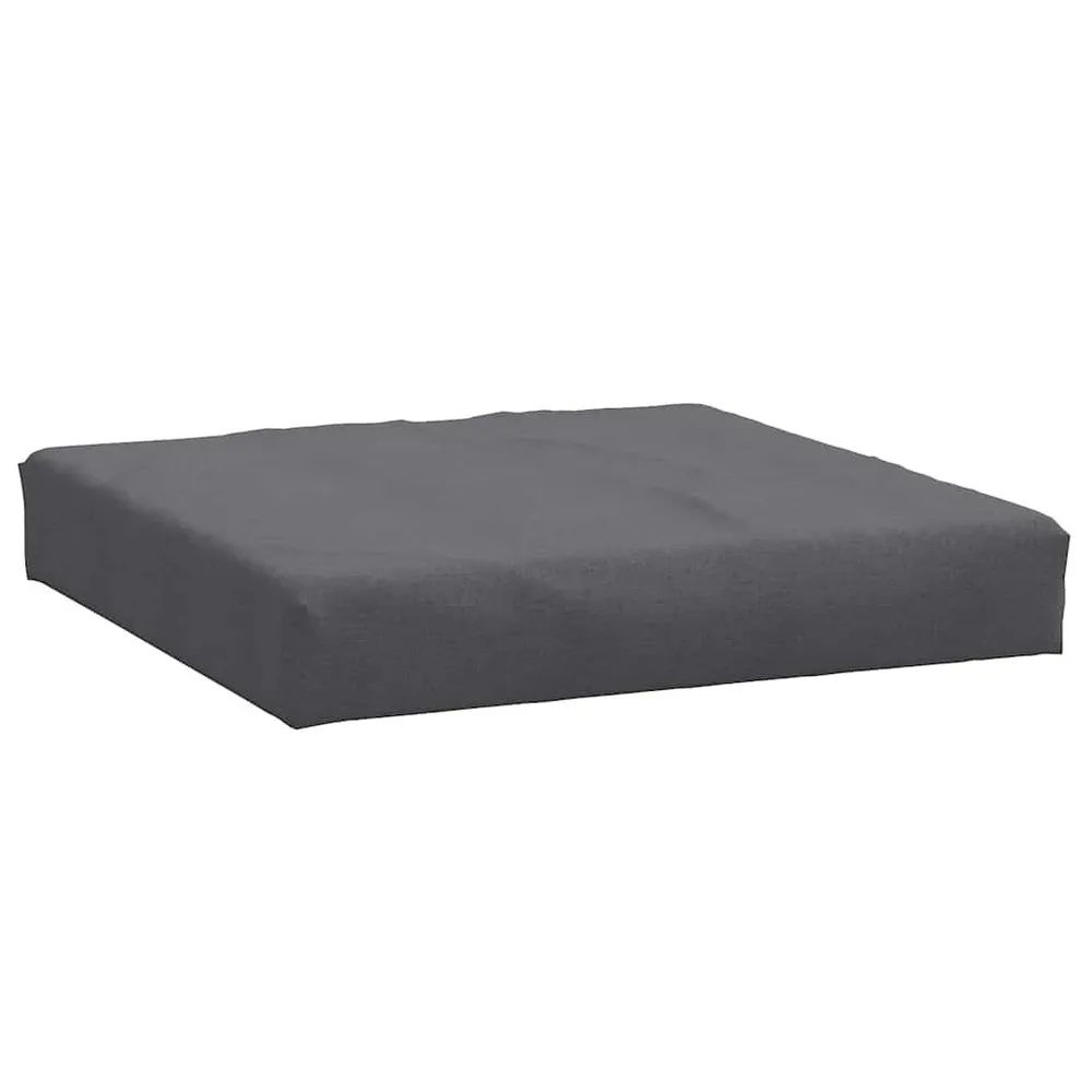 Almofadão para paletes 60x60x10 cm mesclado tecido antracite vidaXL