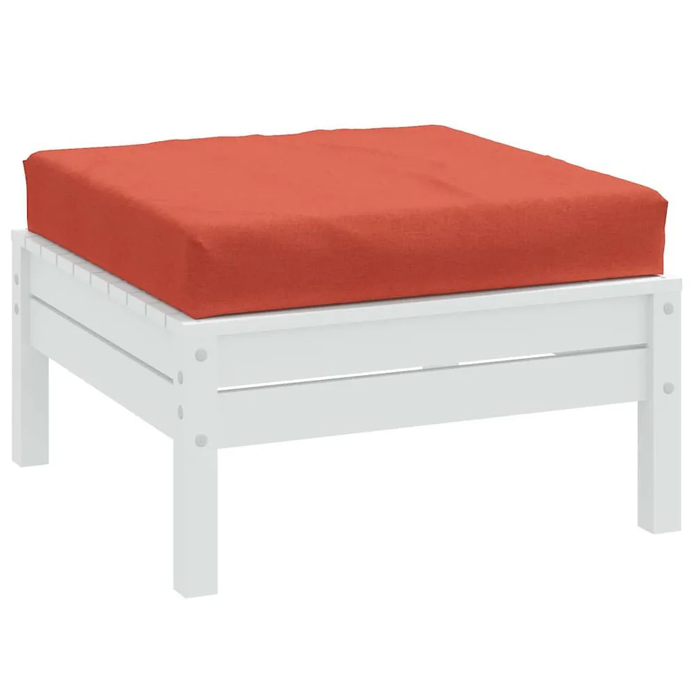 Almofadão para paletes 60x60x10 cm mesclado tecido vermelho vidaXL
