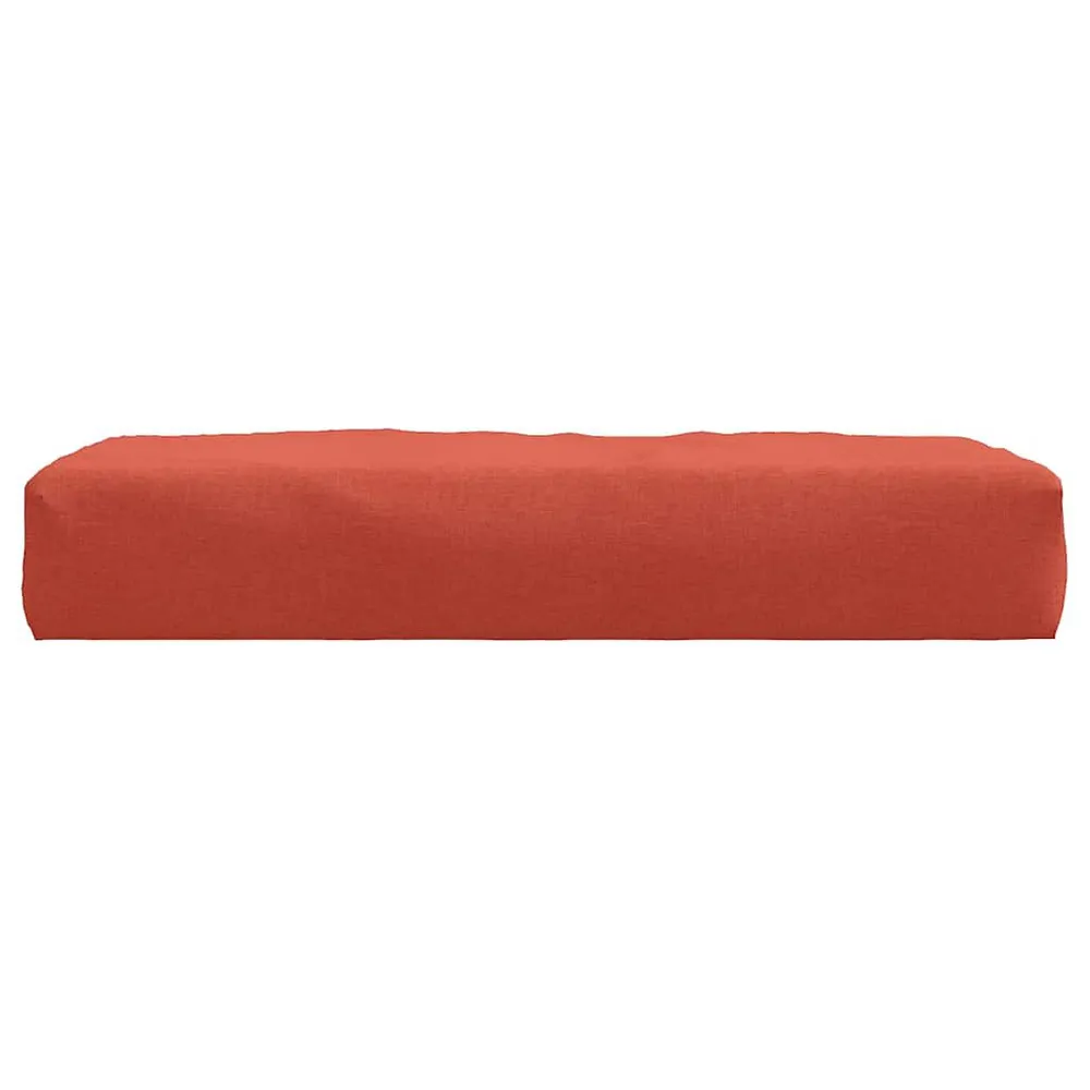 Almofadão para paletes 60x60x10 cm mesclado tecido vermelho vidaXL
