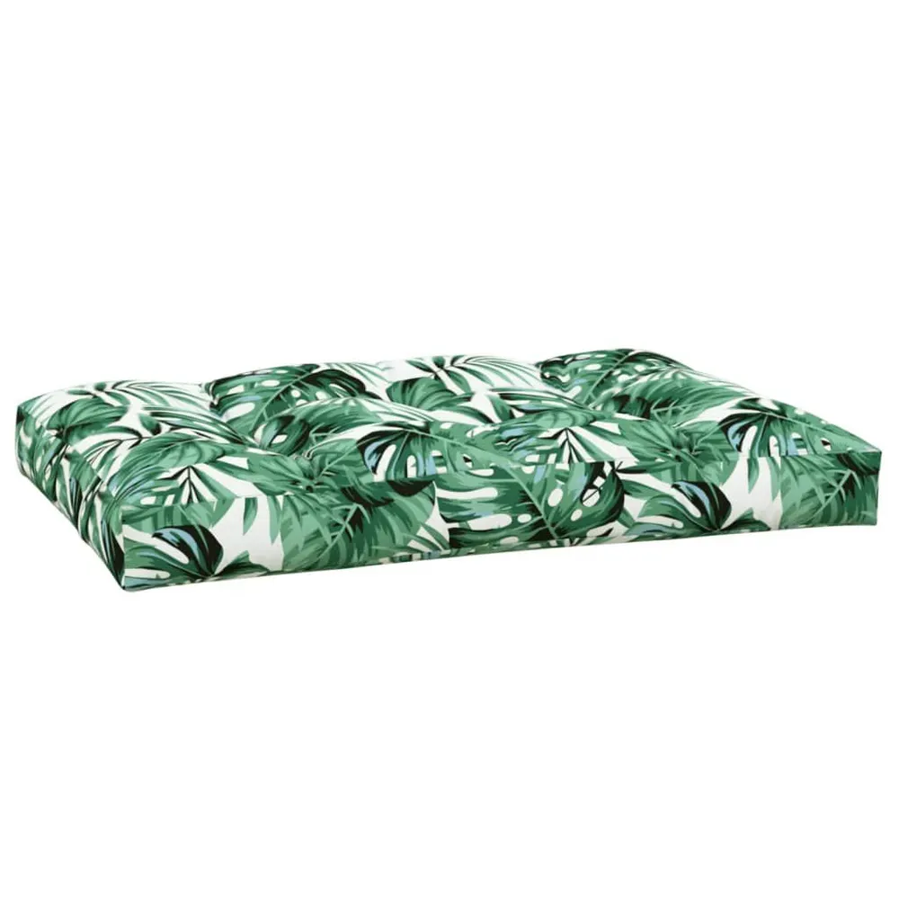 Almofadão para sofá de paletes 120x80x12 cm tecido verde vidaXL