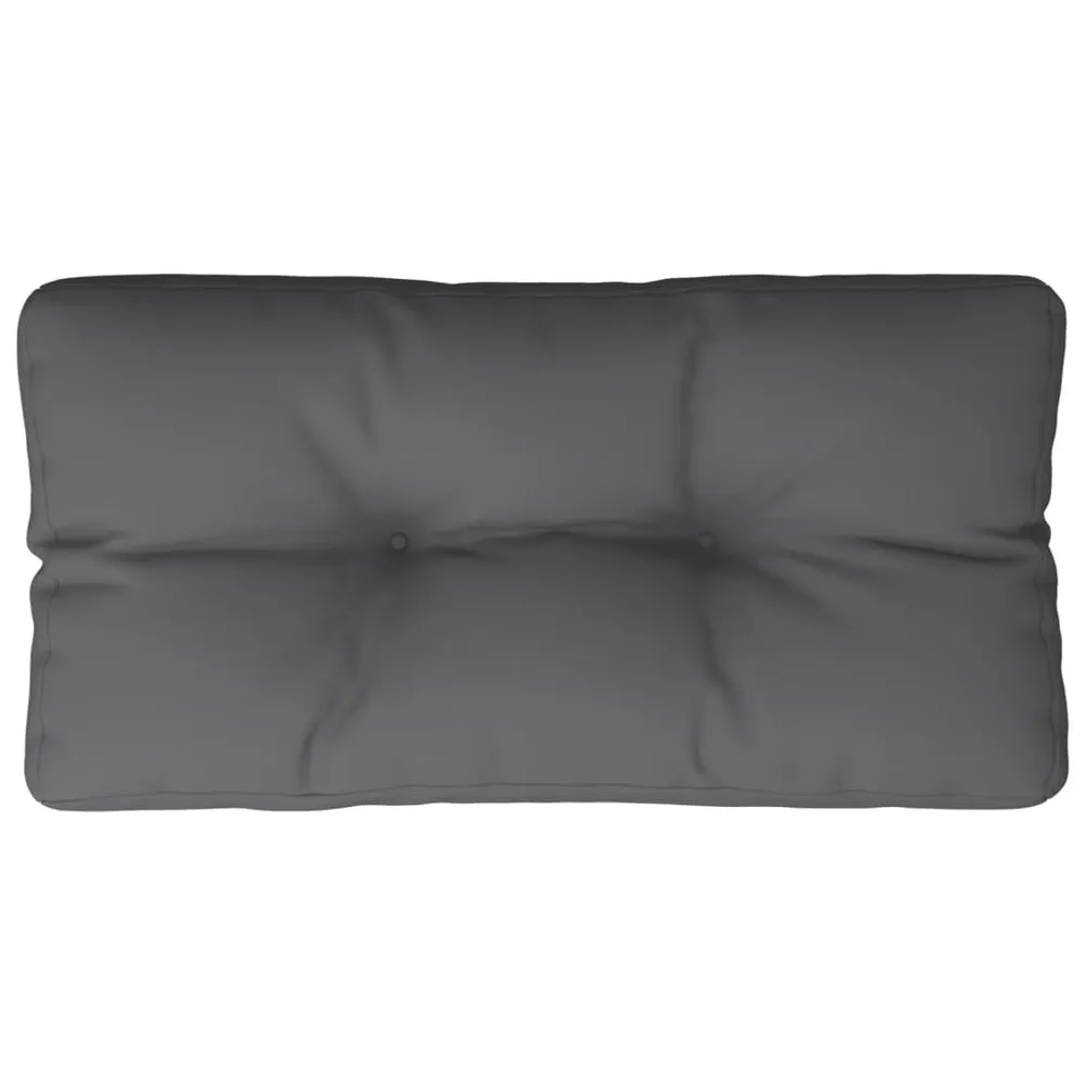 Almofadão para sofá de paletes 70x40x12 cm tecido antracite vidaXL