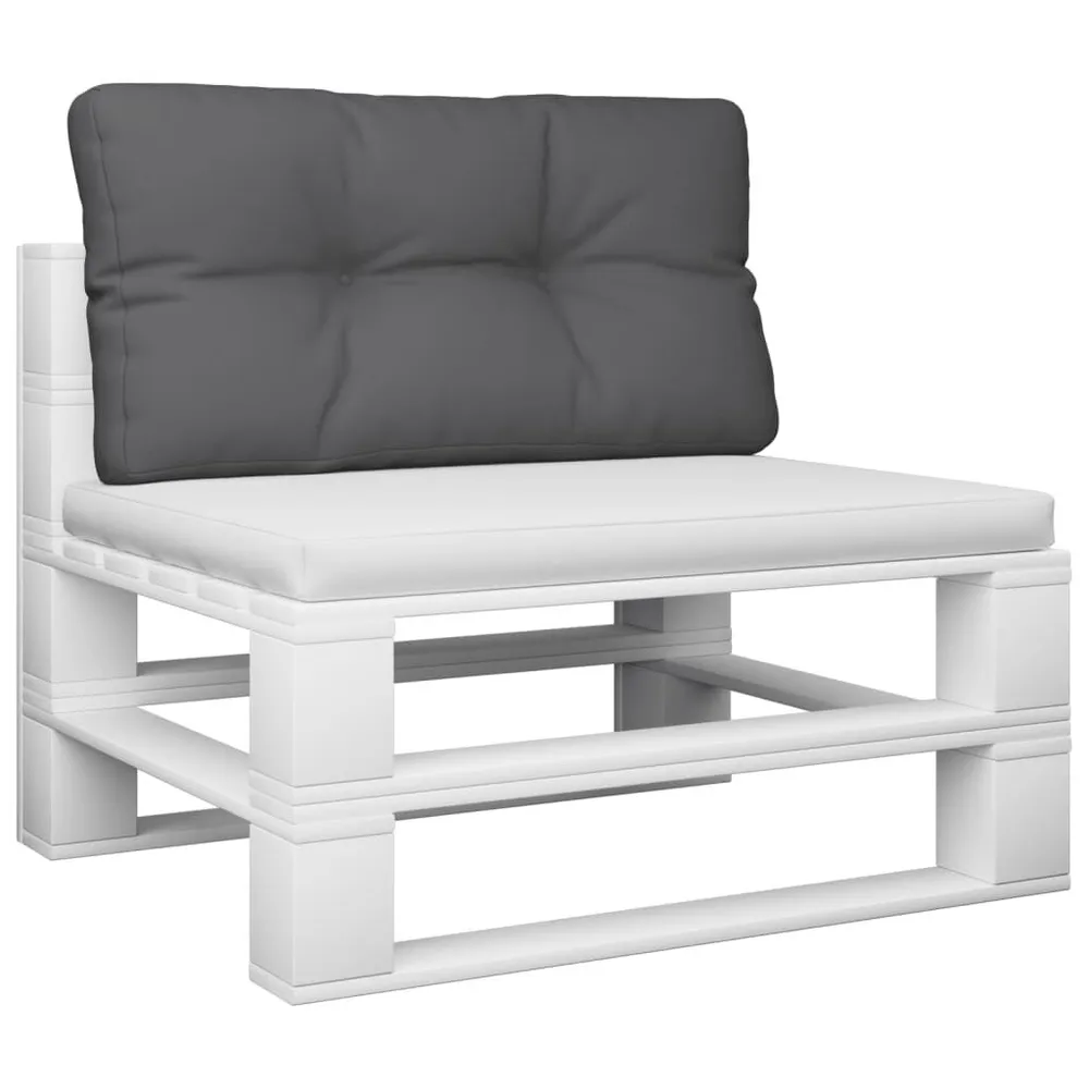 Almofadão para sofá de paletes 70x40x12 cm tecido antracite vidaXL
