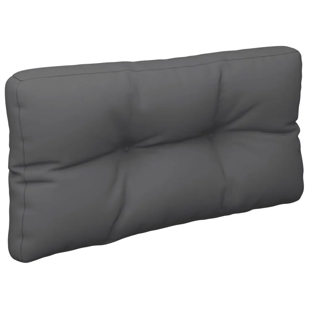 Almofadão para sofá de paletes 70x40x12 cm tecido antracite vidaXL