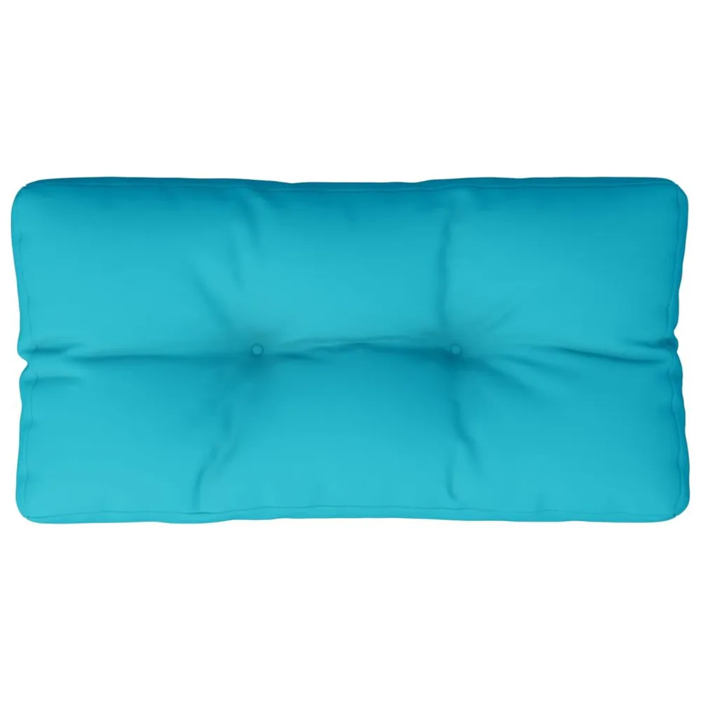 Almofadão para sofá de paletes 70x40x12 cm tecido turquesa vidaXL