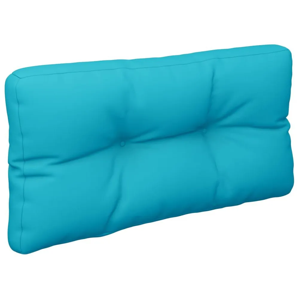 Almofadão para sofá de paletes 70x40x12 cm tecido turquesa vidaXL