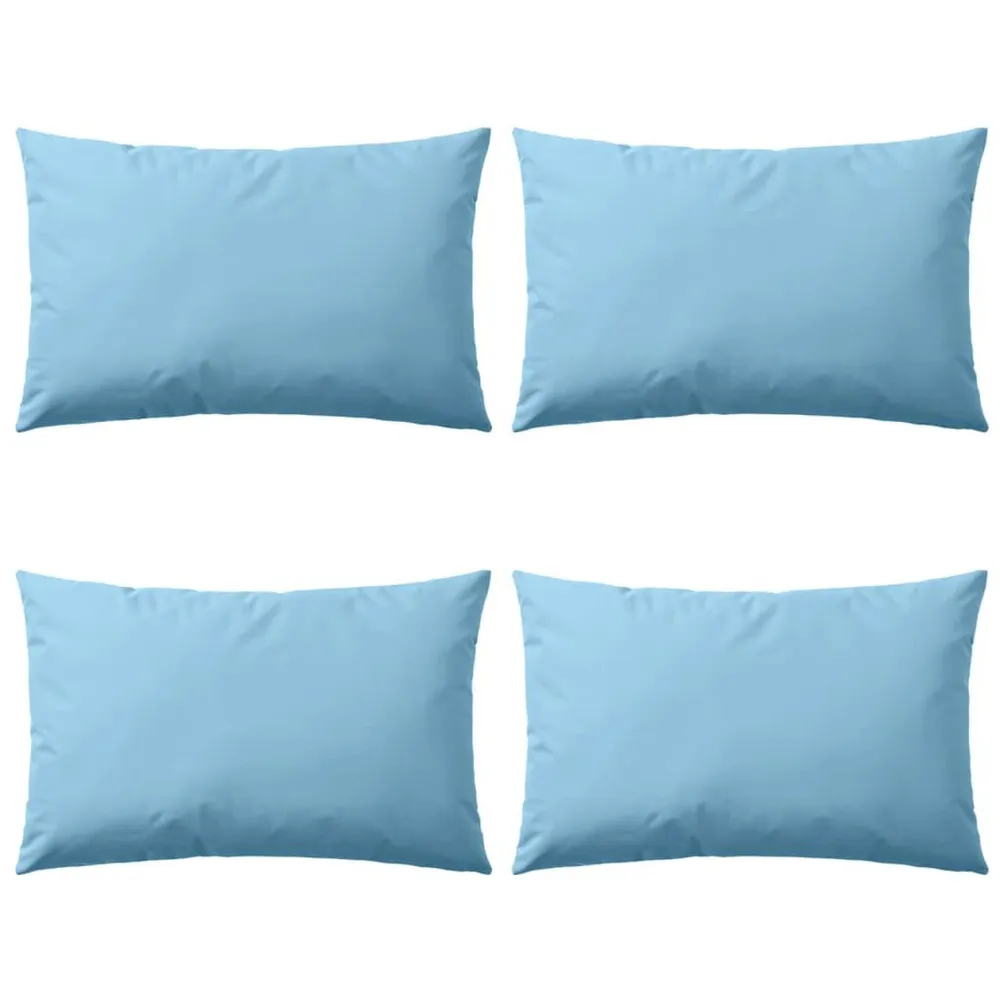 Almofadas para exterior 4 pcs 60x40 cm azul claro vidaXL