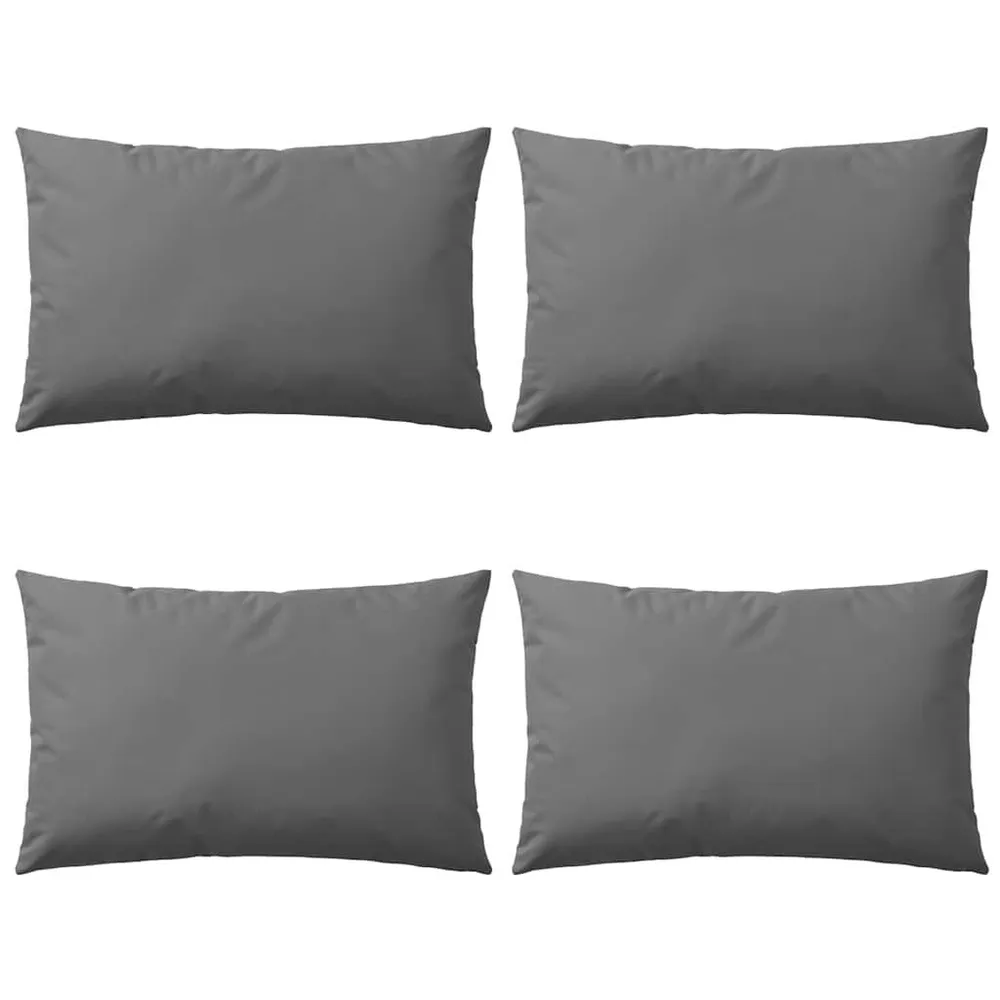 Almofadas para exterior 4 pcs 60x40 cm cinzento vidaXL