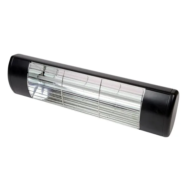Schultze IR aquecedor HWP2-2B 2000 aquecedor infravermelho, 2000 W 230 V, IP55, preto, HWP2-2B Montagem na Parede Opcional
