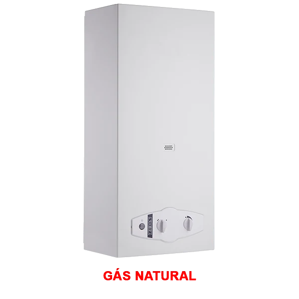ESQUENTADOR ZEUS 14 LT - WRN 14-4 KB G. NAT para Ambientes Pequenos