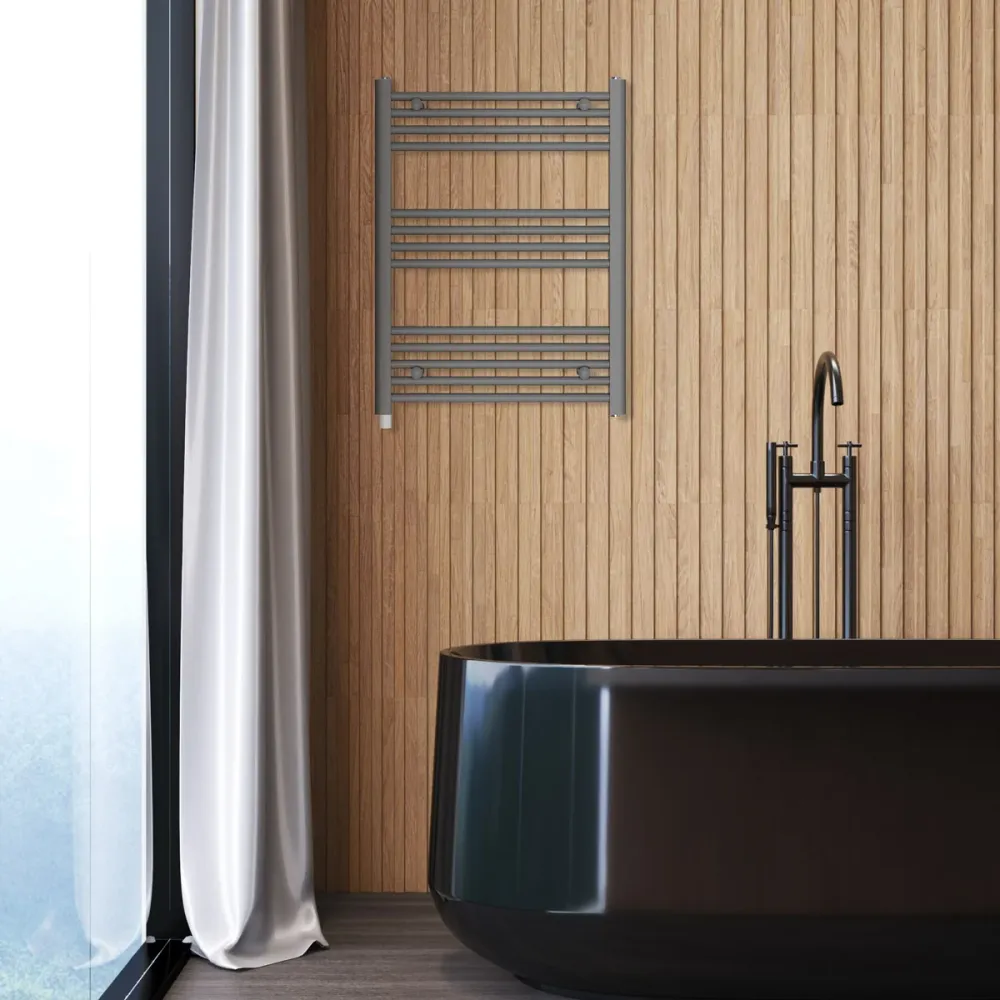 Toalheiro Elétrico Haeger Family Tépido Grey 80x60 cm | 300 W, Cinzento