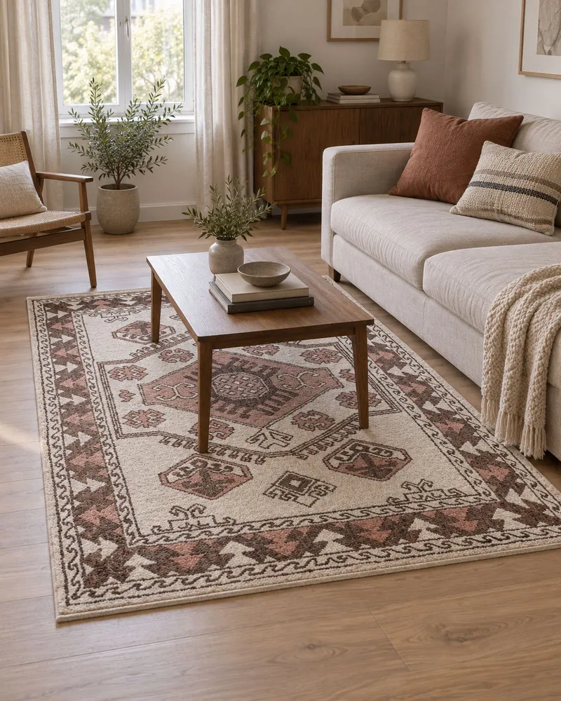 Wool Area Rug 140 x 200 cm Multicolour TOMARZA