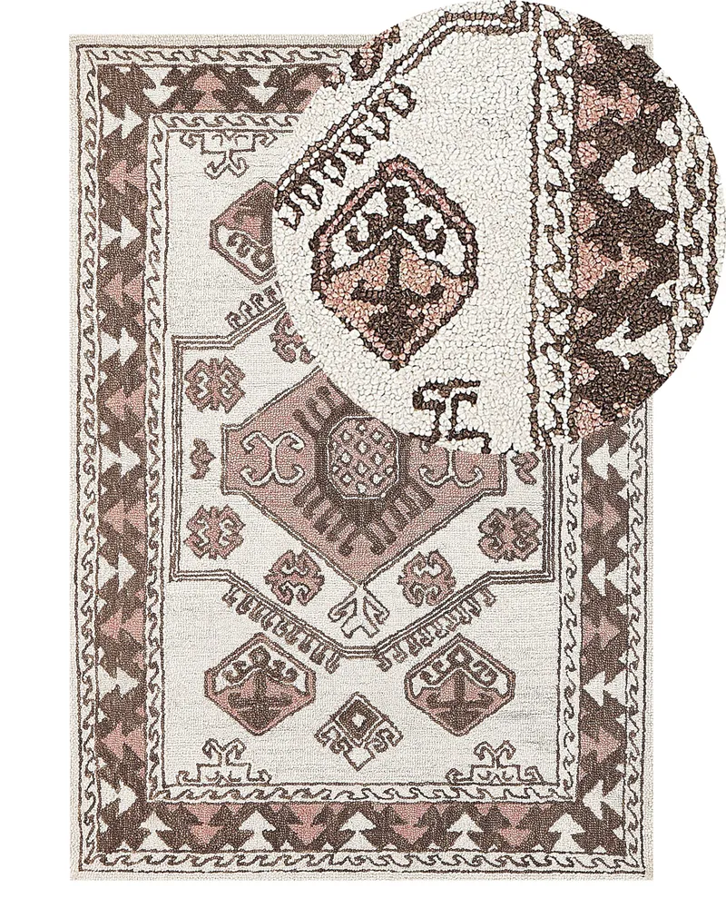 Wool Area Rug 140 x 200 cm Multicolour TOMARZA