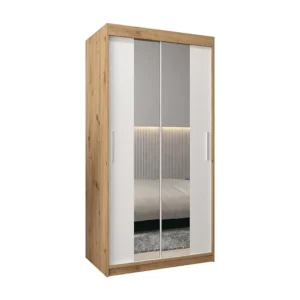 Armário TOKYO 1 com portas de correr 200/100/62 2 puertas (artisan/branco)