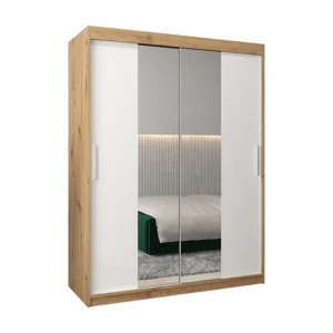 Armário TOKYO 1 com portas de correr 200/150/62 2 puertas (artisan/branco)