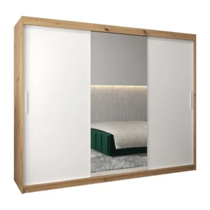 Armário TOKYO 1 com portas de correr 200/250/62 3 puertas (artisan/branco)
