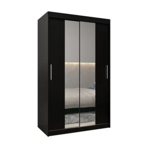 ARMÁRIO TOKYO 1 DE PUERTAS CORREDERAS 200/120/62 2 puertas (Negro/Negro)